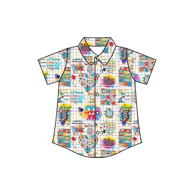 Dr doctor baby boy button shirt preorder
