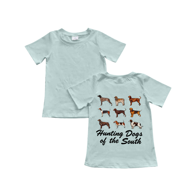 Hunting dog baby boy short sleeve shirt preorder
