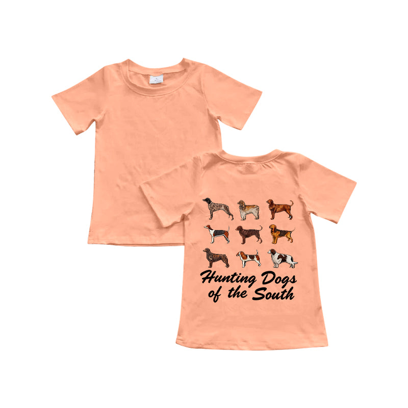 Hunting dog baby boy short sleeve shirt preorder