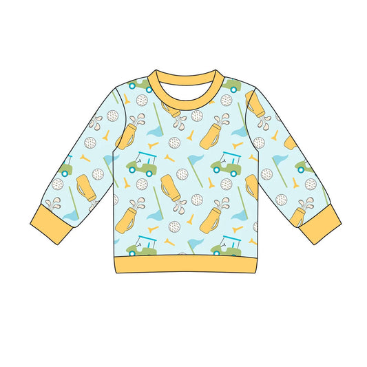 Golf design baby boy long sleeve shirt preorder