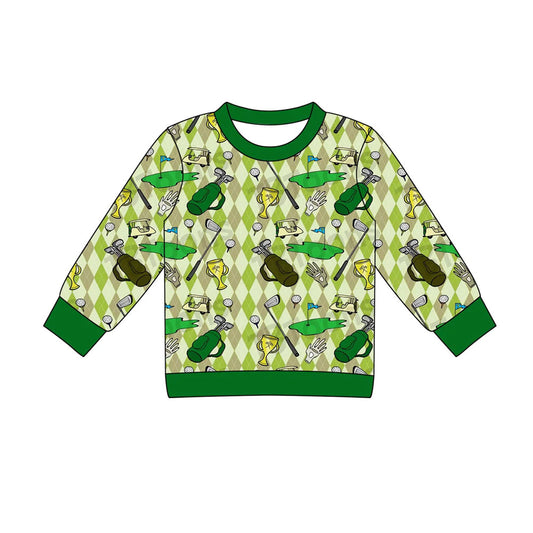 Golf design baby boy long sleeve top preorder