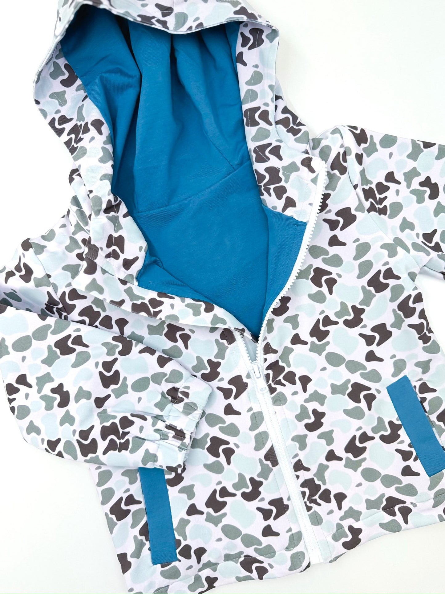 Camouflage print boys long sleeve hoodie top preorder