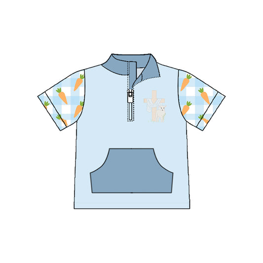 Easter cross carrot print short sleeve pullover top preorder