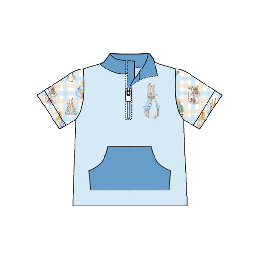 Easter bunny print short sleeve pullover top preorder