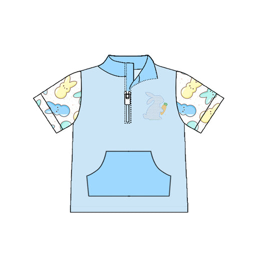 Easter bunny print short sleeve pullover top preorder