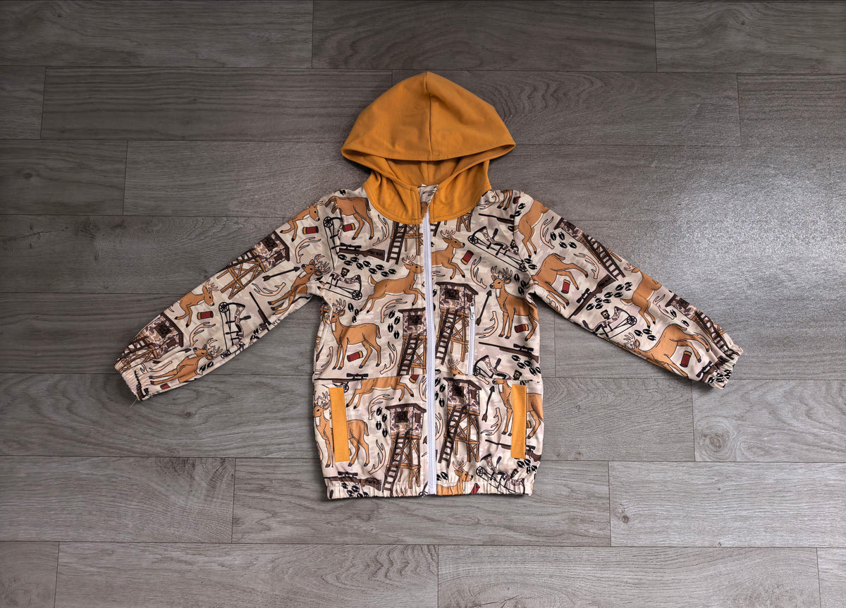 Deer design hunting season boy hoodie top preorder