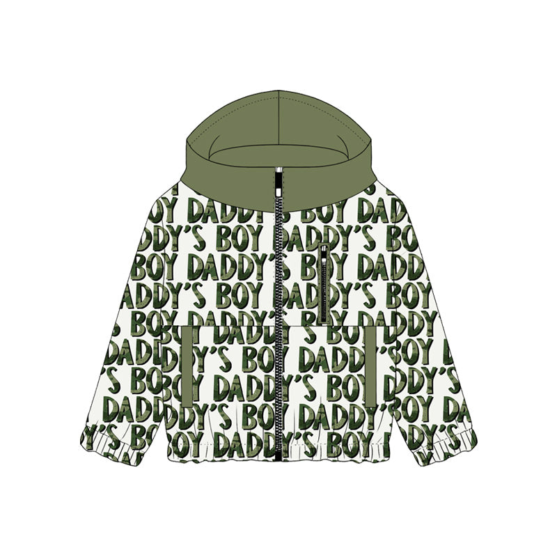 Daddys boy print boy hoodie top preorder