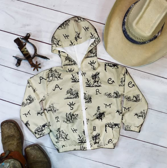 Western aztec boys long sleeve hoodie top preorder