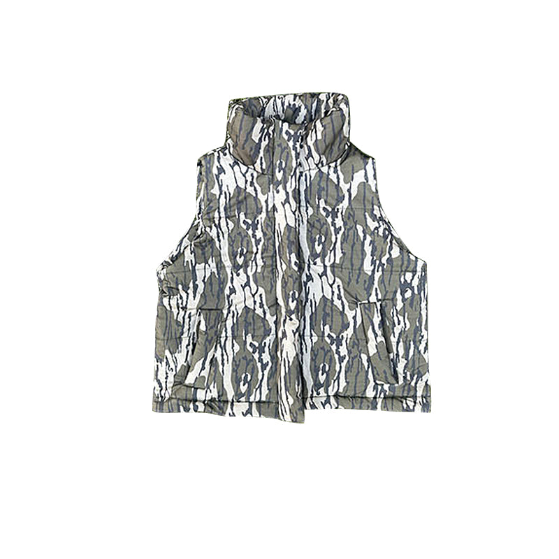 Infant baby boy camo zip up vest top preorder