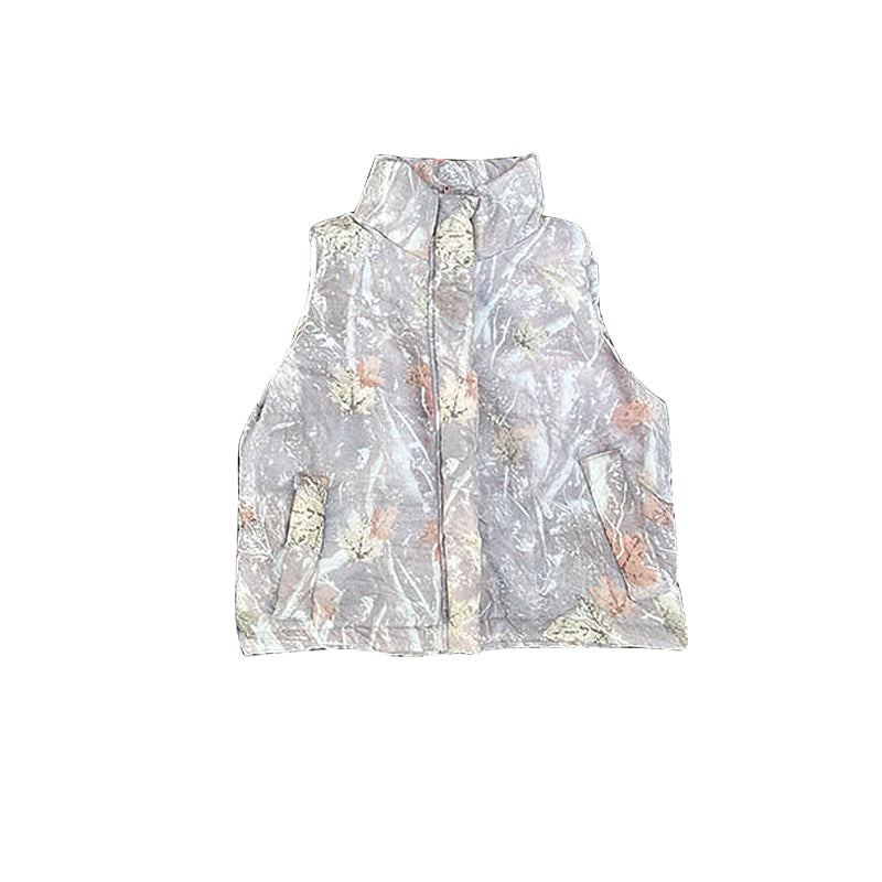 Infant baby boy camouflage zip up vest top preorder