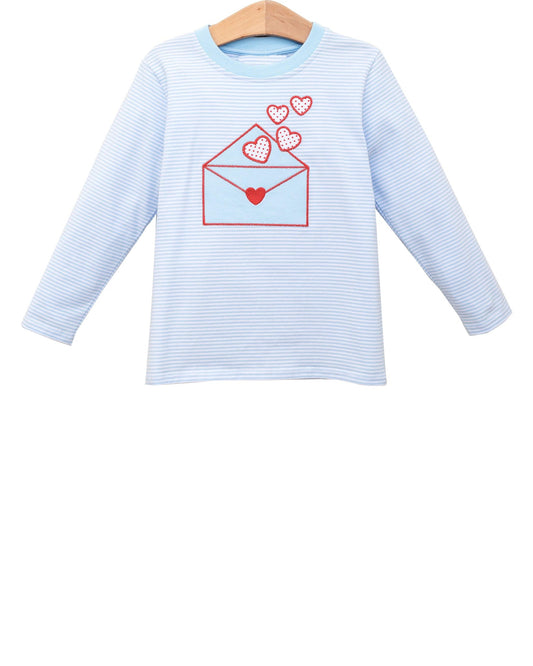 Valentines heart boy long sleeve top  preorder