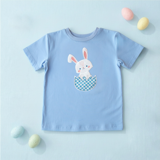 Easter bunny boy short sleeve top  preorder