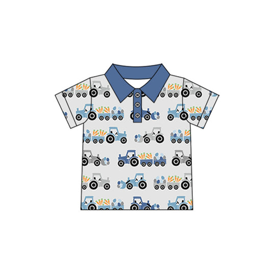 Easter truck boy short sleeve pullover top preorder