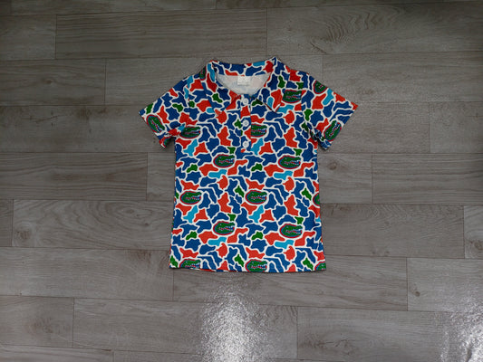 Team style boy short sleeve pullover top preorder