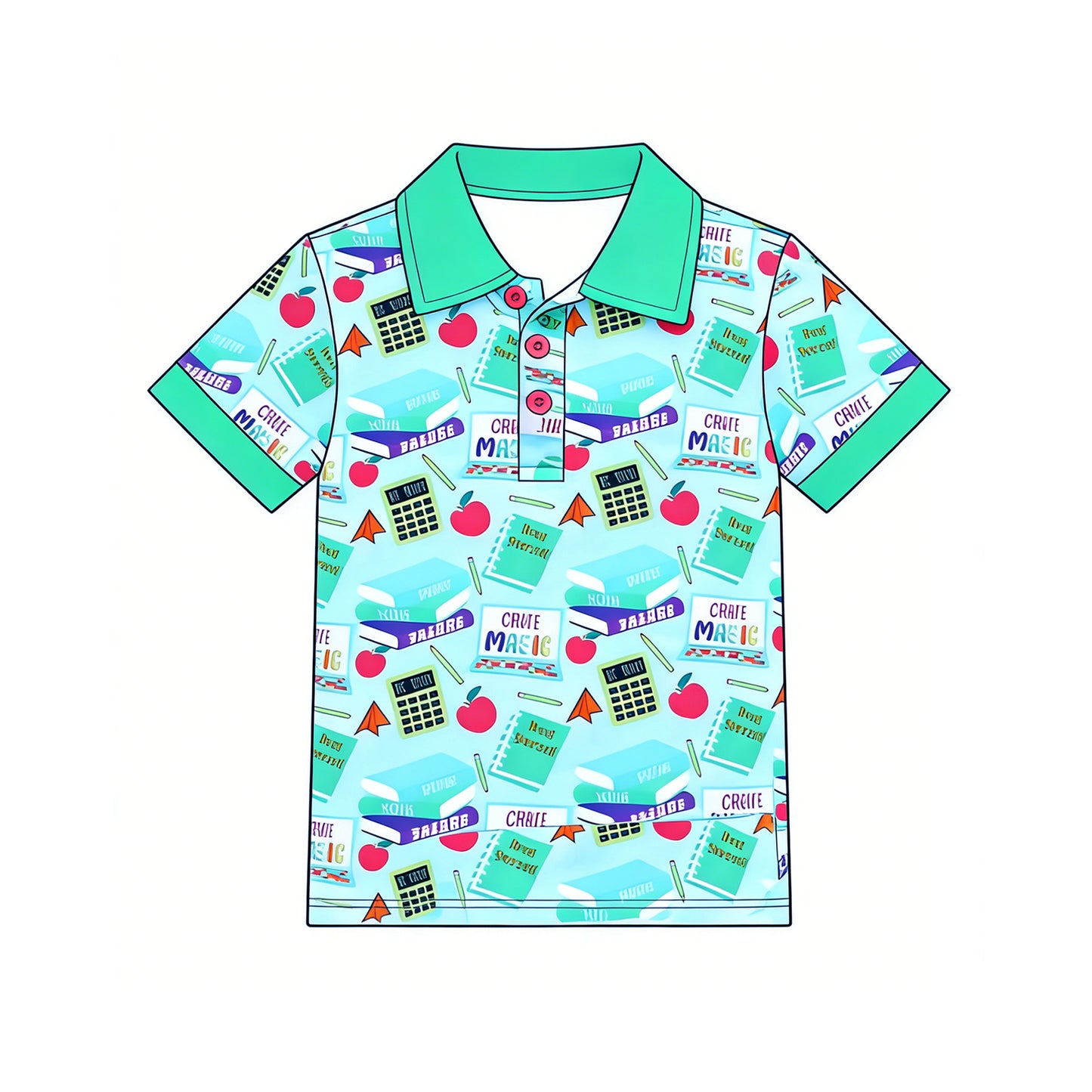 Back to school kids boy short sleeve t-shirt top preorder