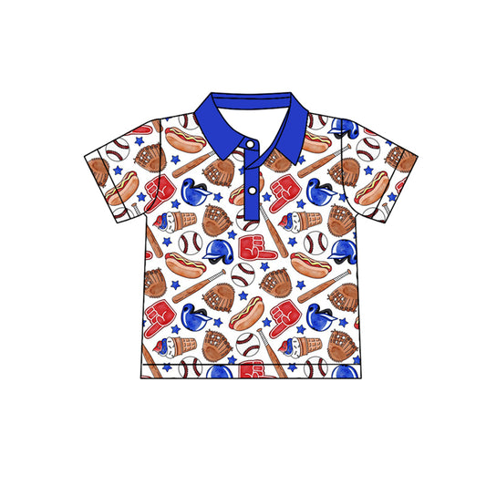 Back to school kids boy short sleeve polo top preorder