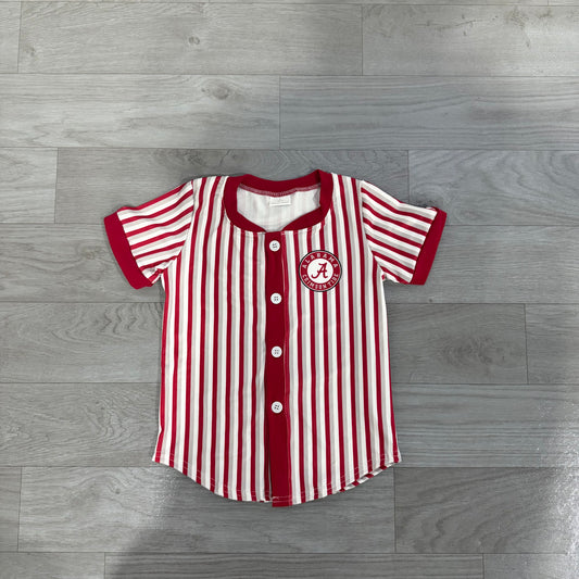 Alabama print boy short sleeve top preorder