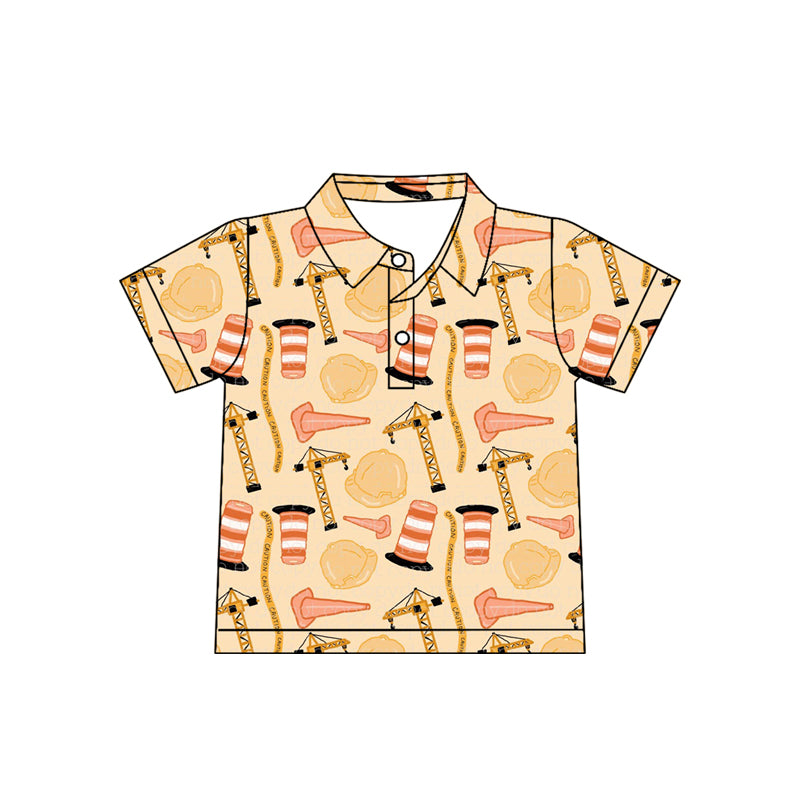 Derrick tower design short sleeve pullover top preorder