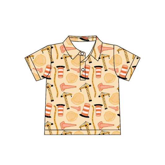 Derrick tower design short sleeve pullover top preorder
