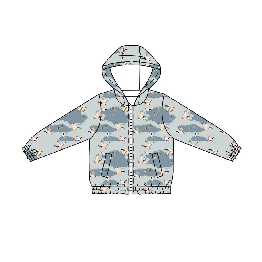 Mallard duck kids boy long sleeve hoodie top preorder
