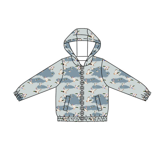 Mallard duck kids boy long sleeve hoodie top preorder