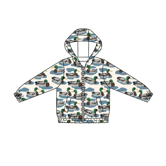 Mallard duck kids boy long sleeve hoodie top preorder