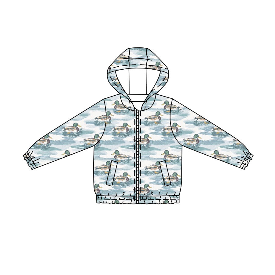 Mallard duck kids boy long sleeve hoodie top preorder