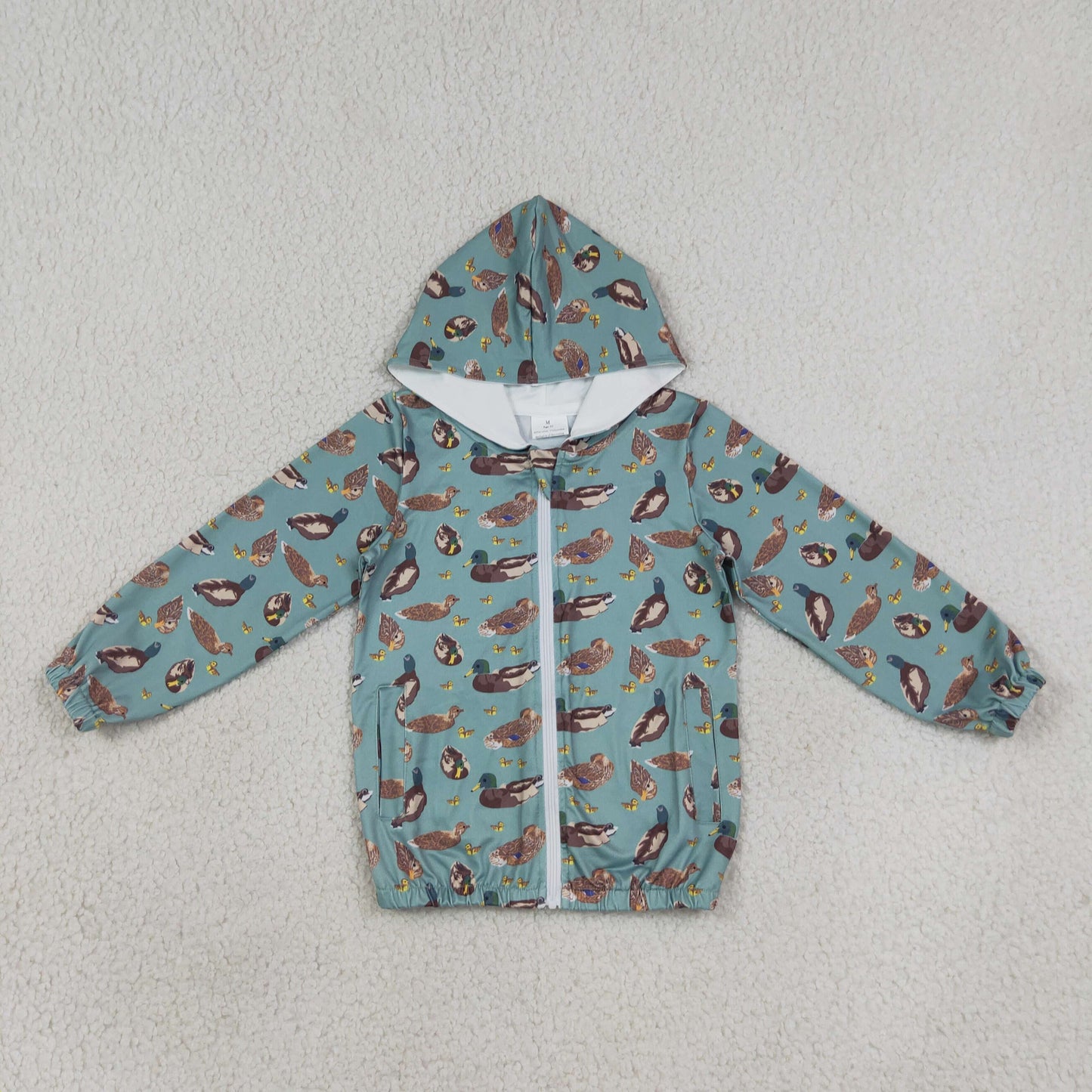 Mallard duck kids boy long sleeve hoodie top