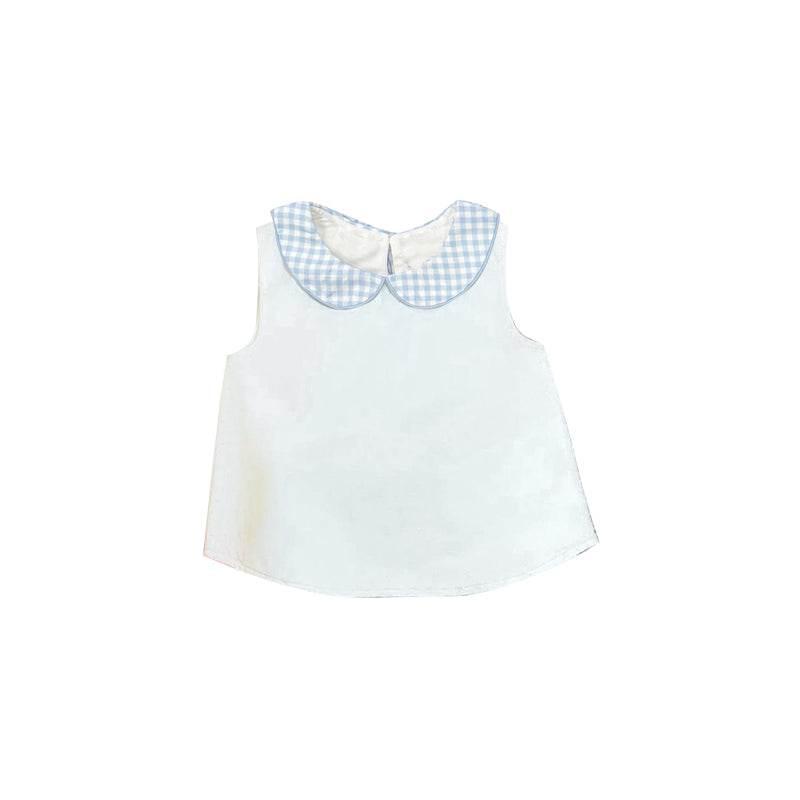 White color toddle BOY summer tank top preorder