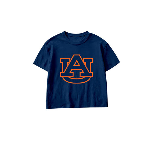 Auburn kids girls short sleeve summer top preorder