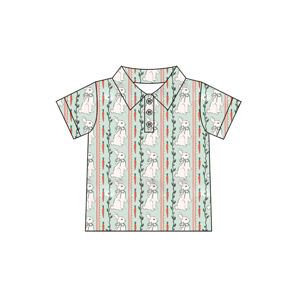 Easter bunny print boys short sleeve t-shirt preorder