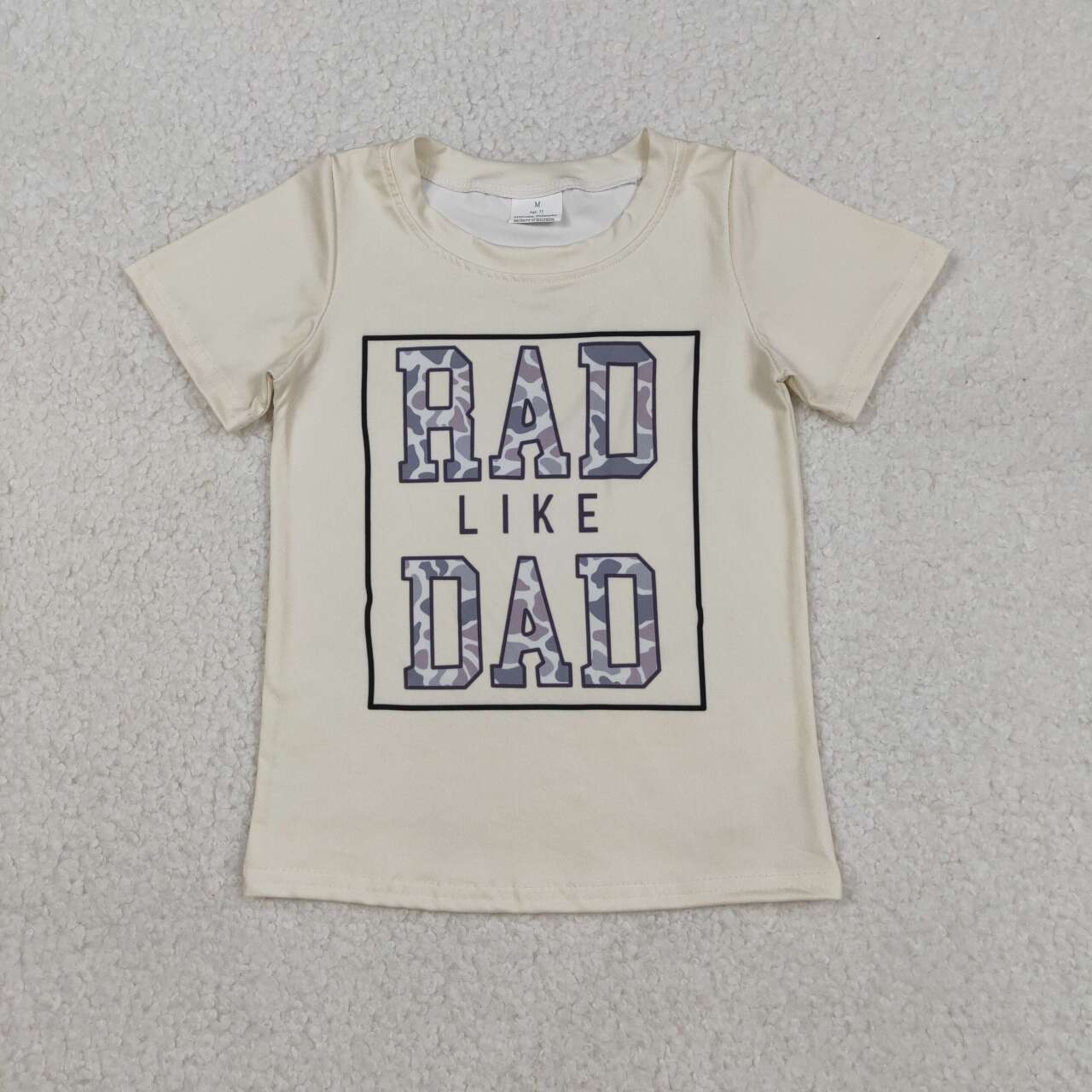 Rad like dad baby boy short sleeve shirts