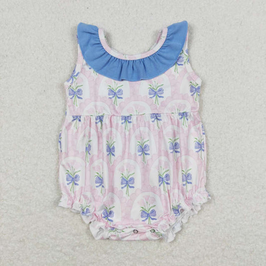 toddle baby girls pink floral romper