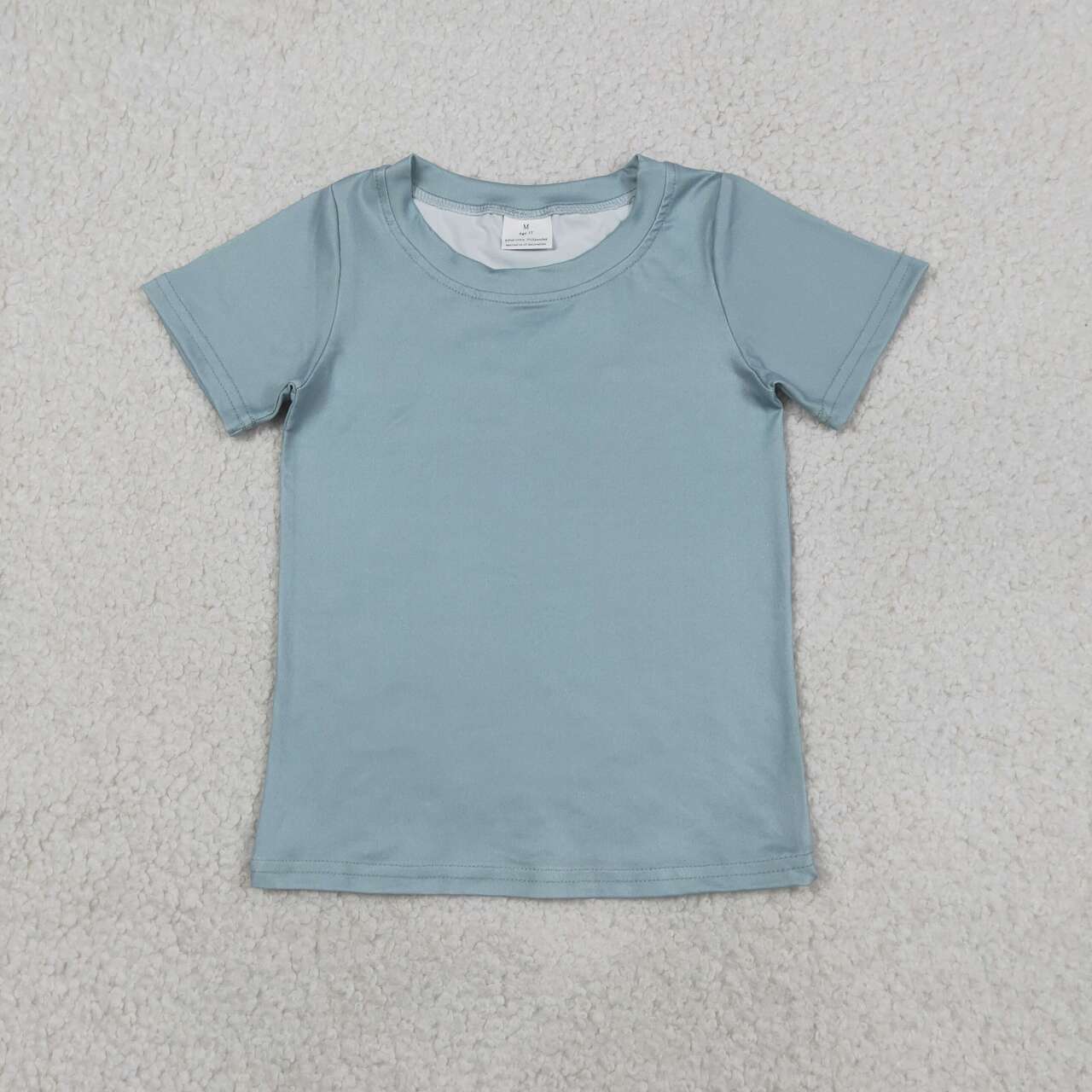 Baseball print boy short sleeve top