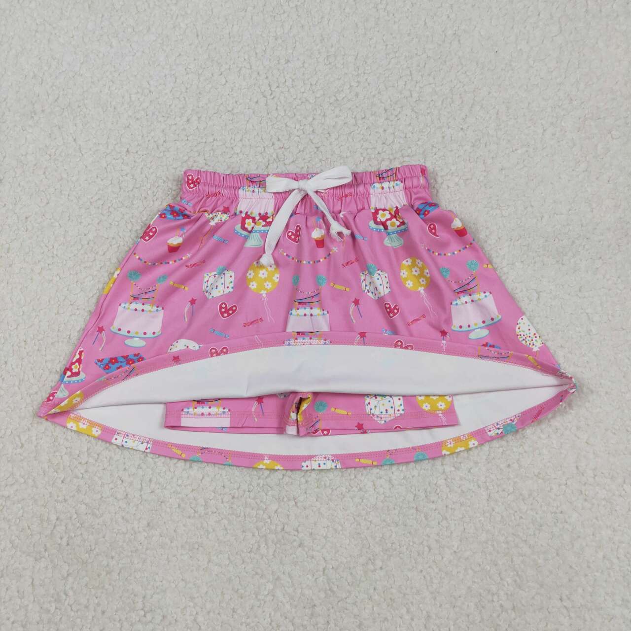 baby girl Happy birthday cake yoga skirt