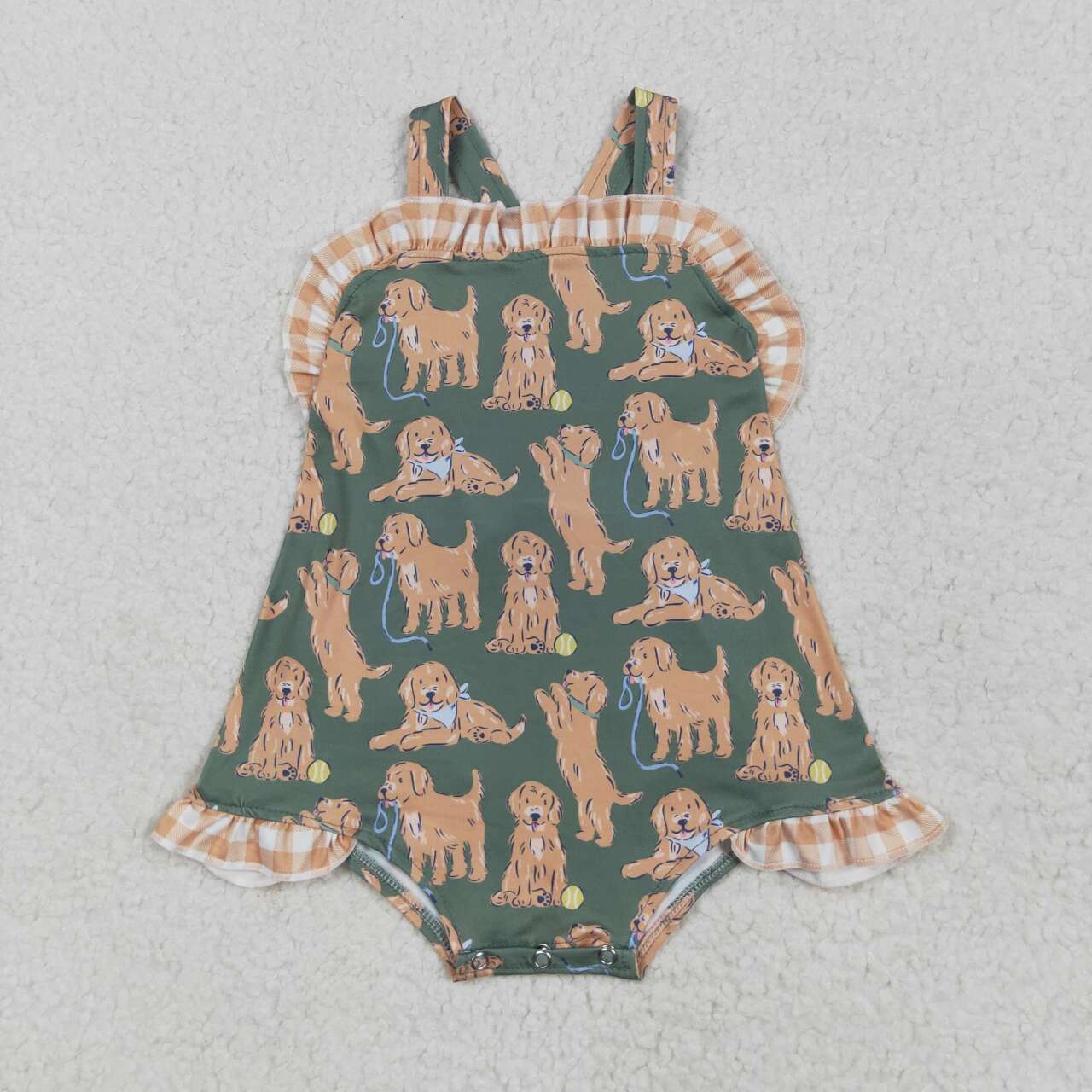 Toddle girls cute dog romper