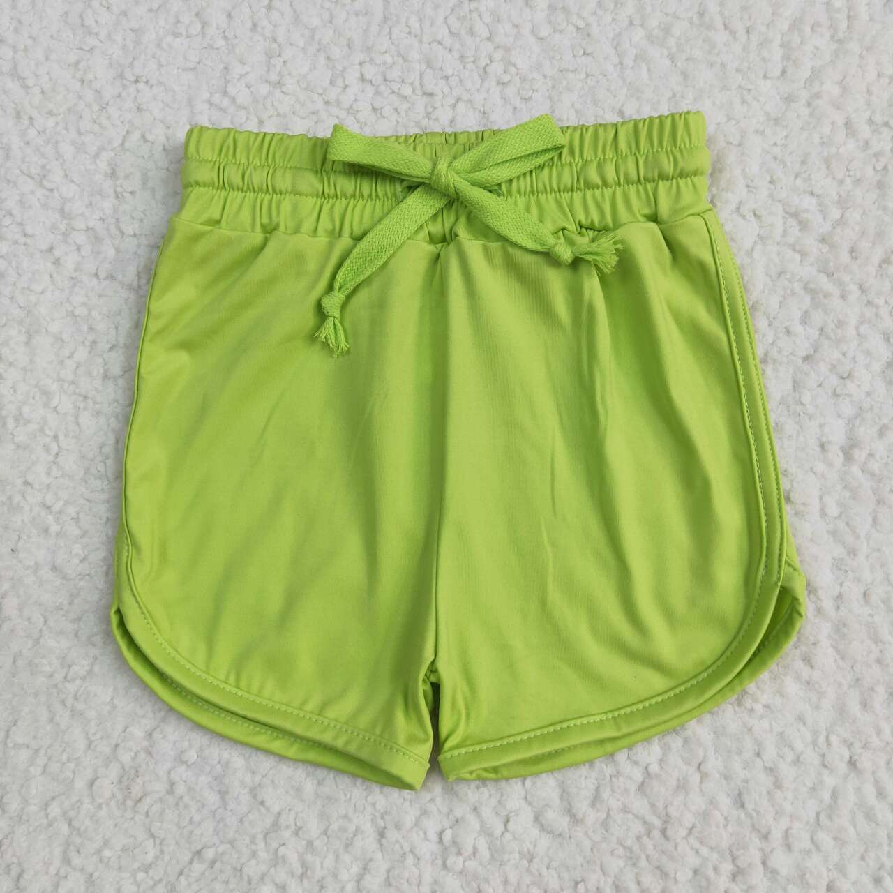Kids summer lime green yoga shorts