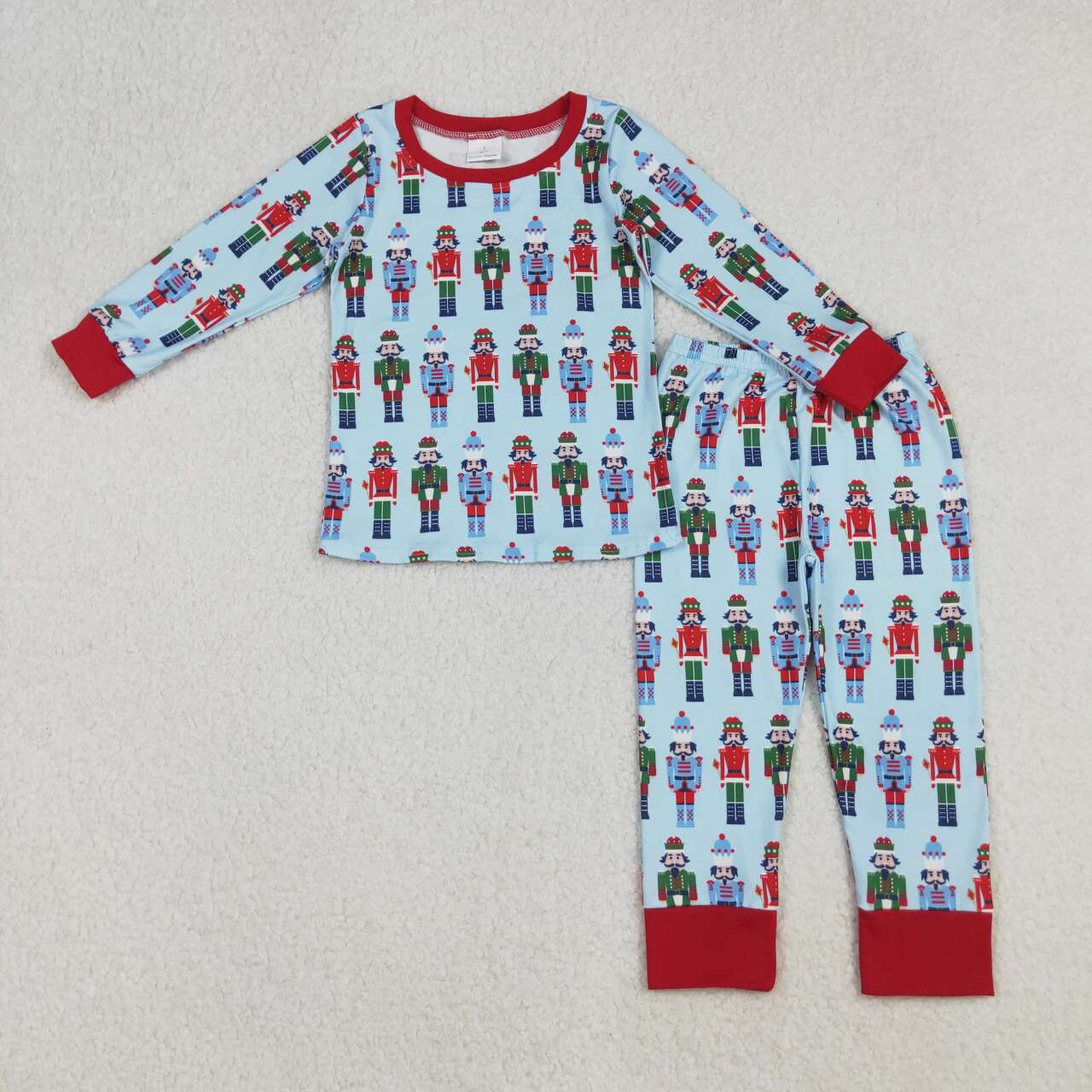 Christmas soldier kids boys long sleeve  outfit