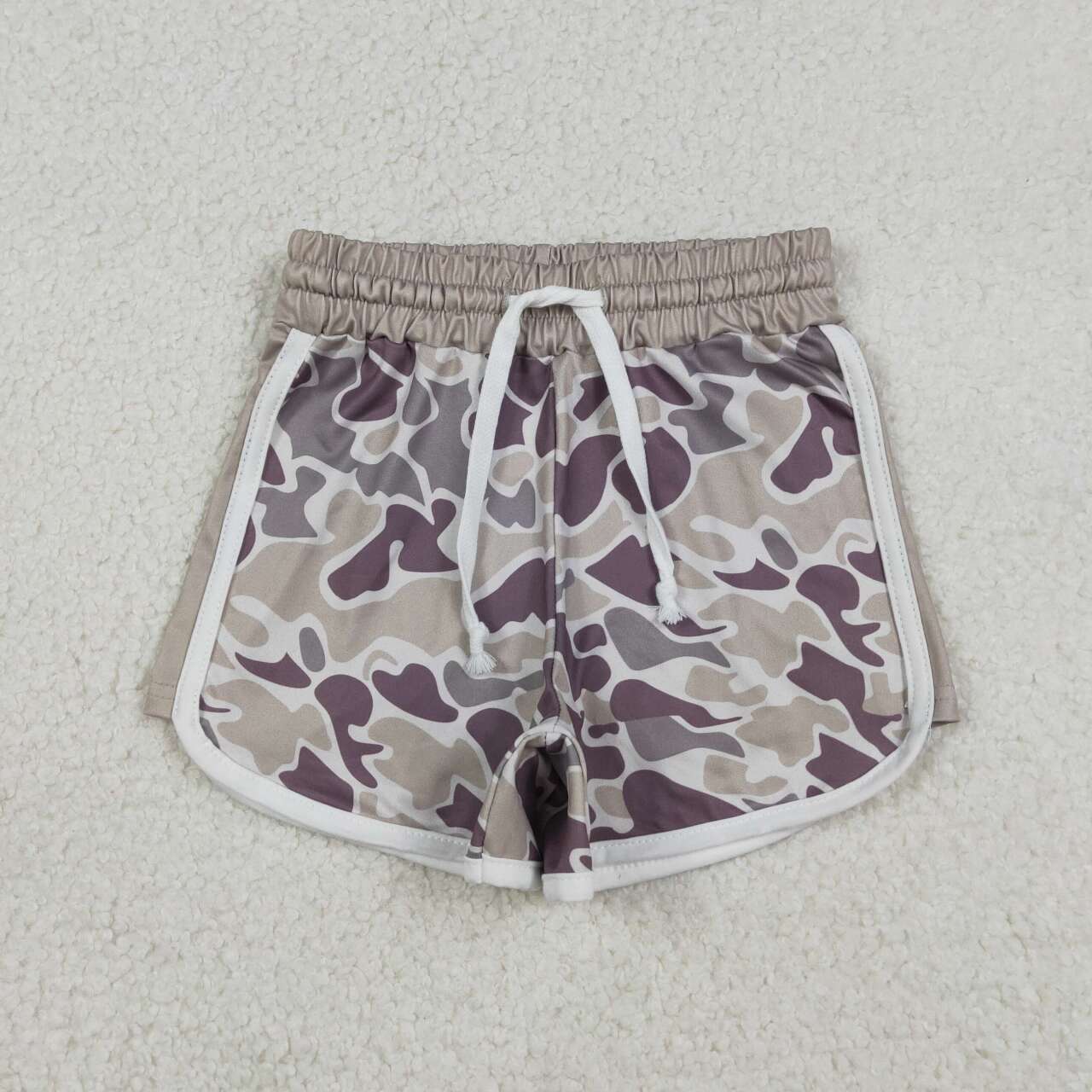 Toddle baby boy dark grey camo shorts