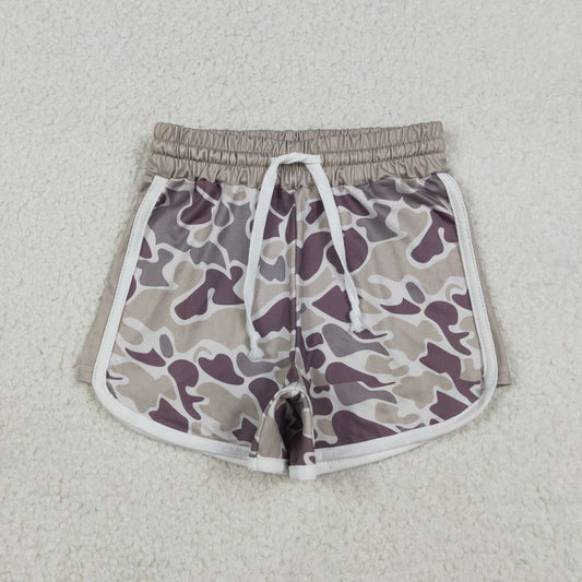 Toddle baby boy dark grey camo shorts