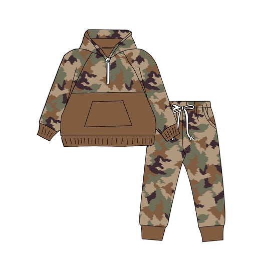 country baby boy western camo matching clothing set