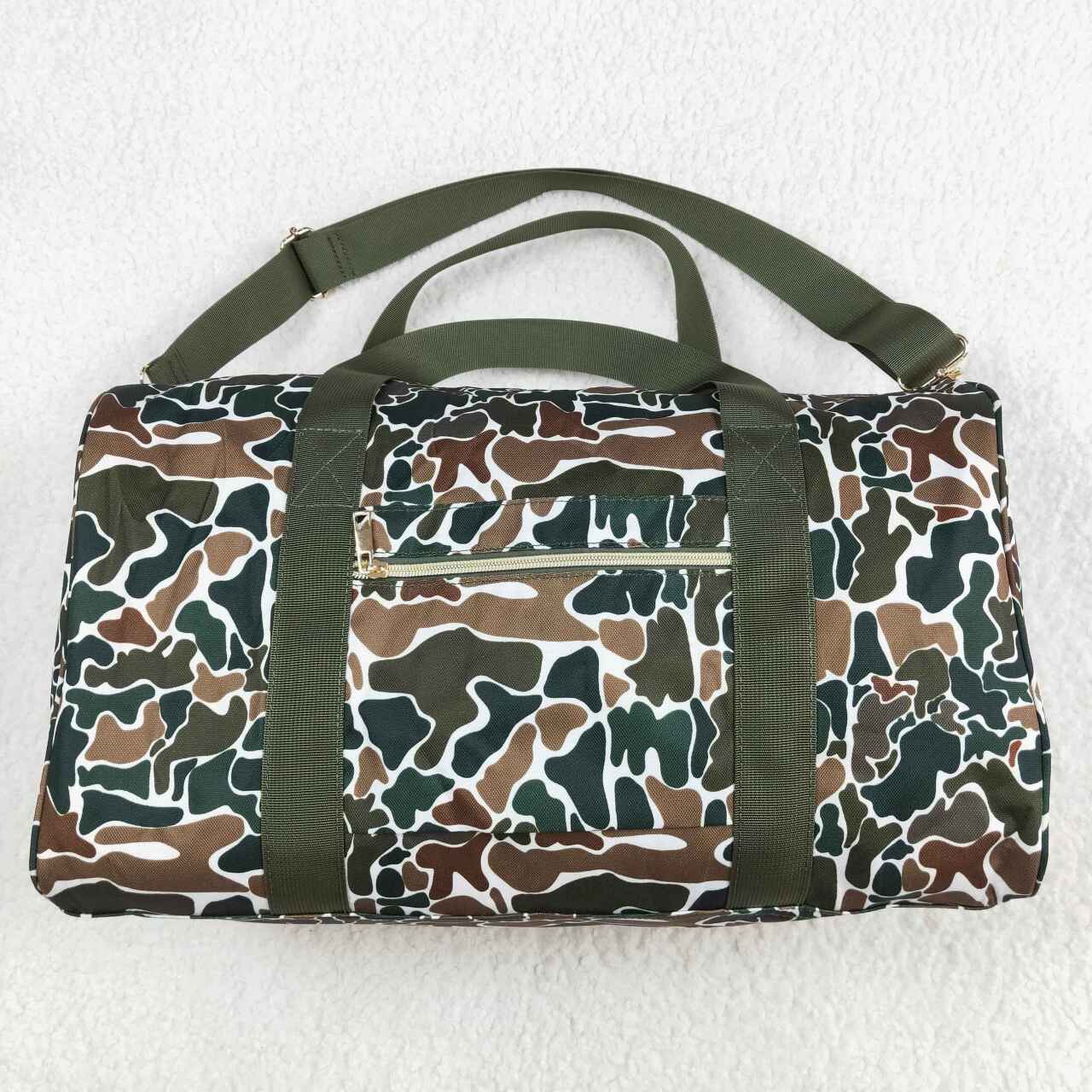 new style brown camo print duffle bag