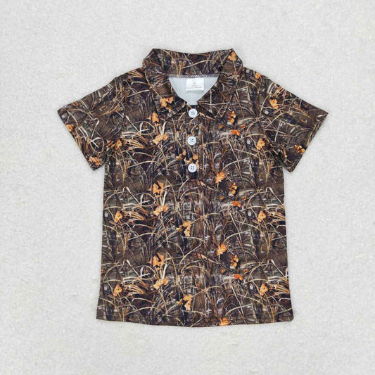 infant toddle boy short sleeve camo shirt