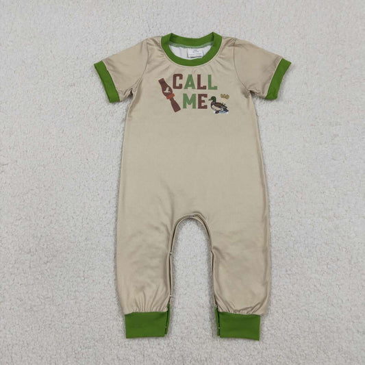 Duck call design toddle baby summer romper