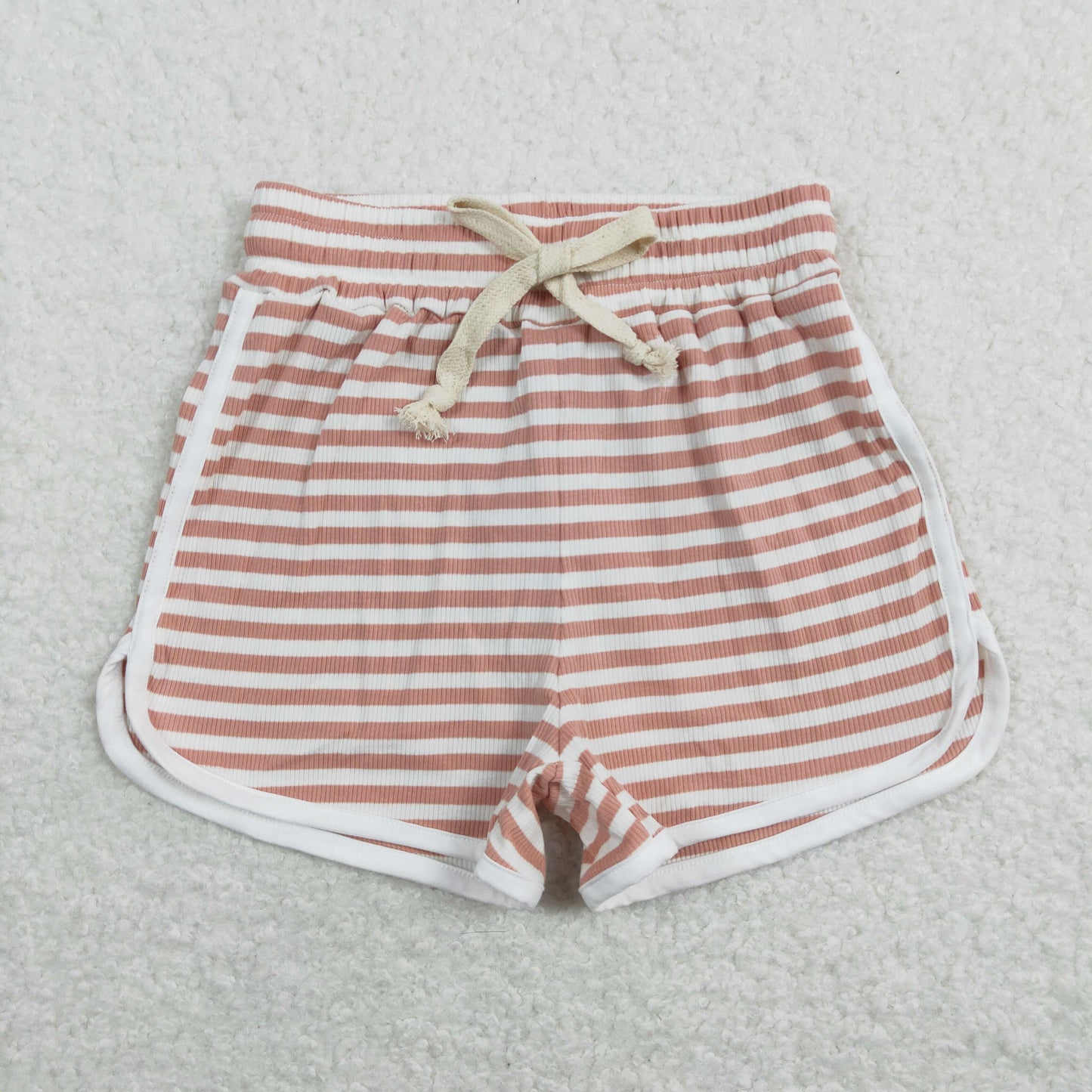baby girls pink color stripes summer shorts