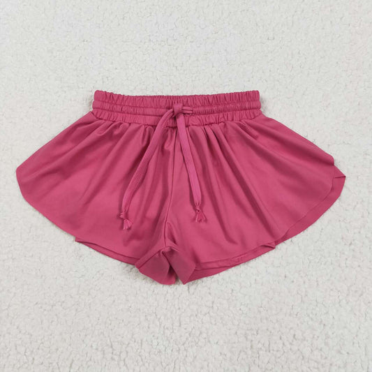 Toddle baby girls hot pink yoga skirt shorts
