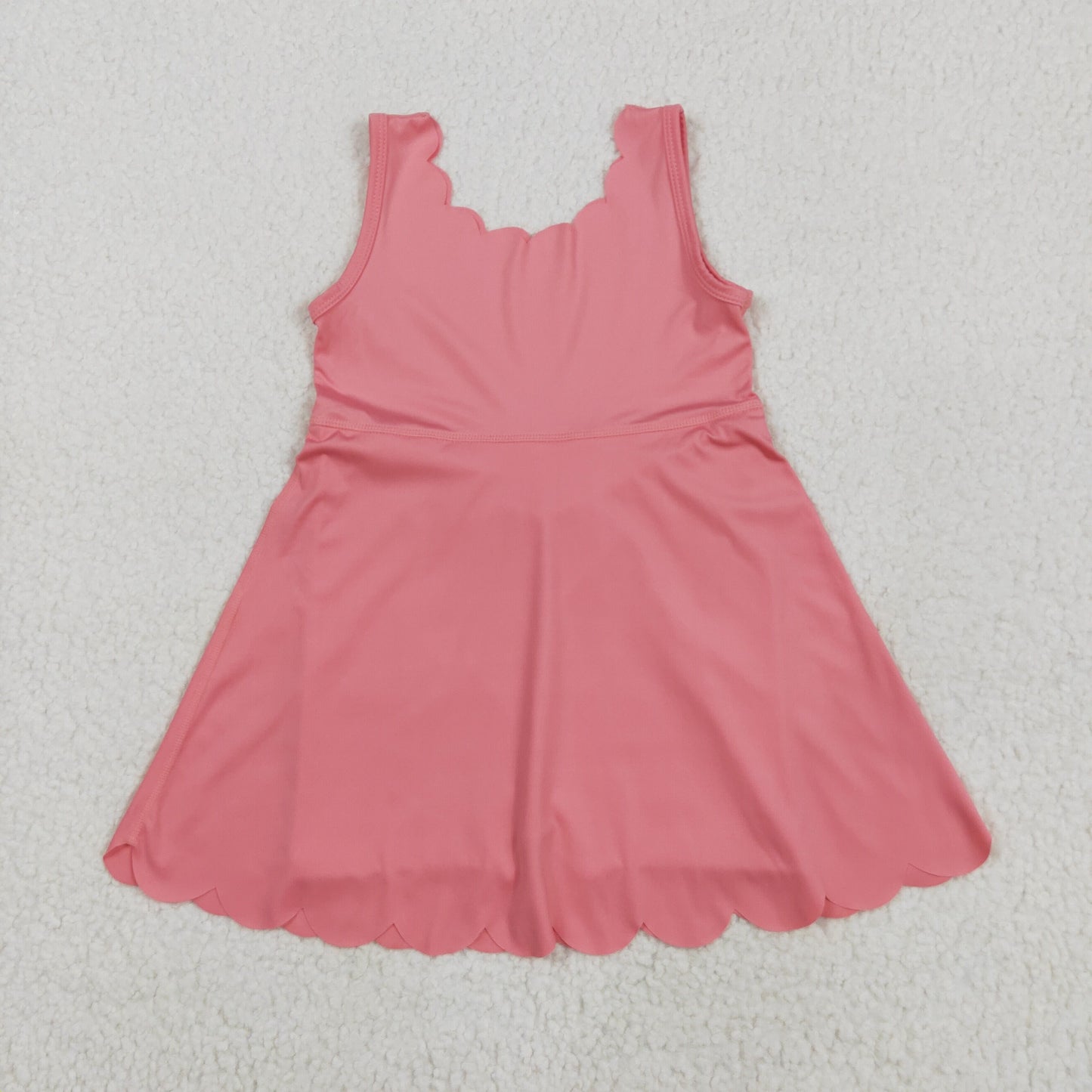 Baby girls pink color active wear athletic summer yoga skirt dress