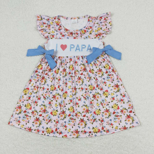 flower girls I love papa fathers day dress