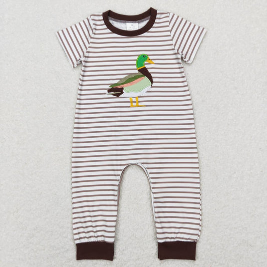 toddle boy embroidery mallard duck romper