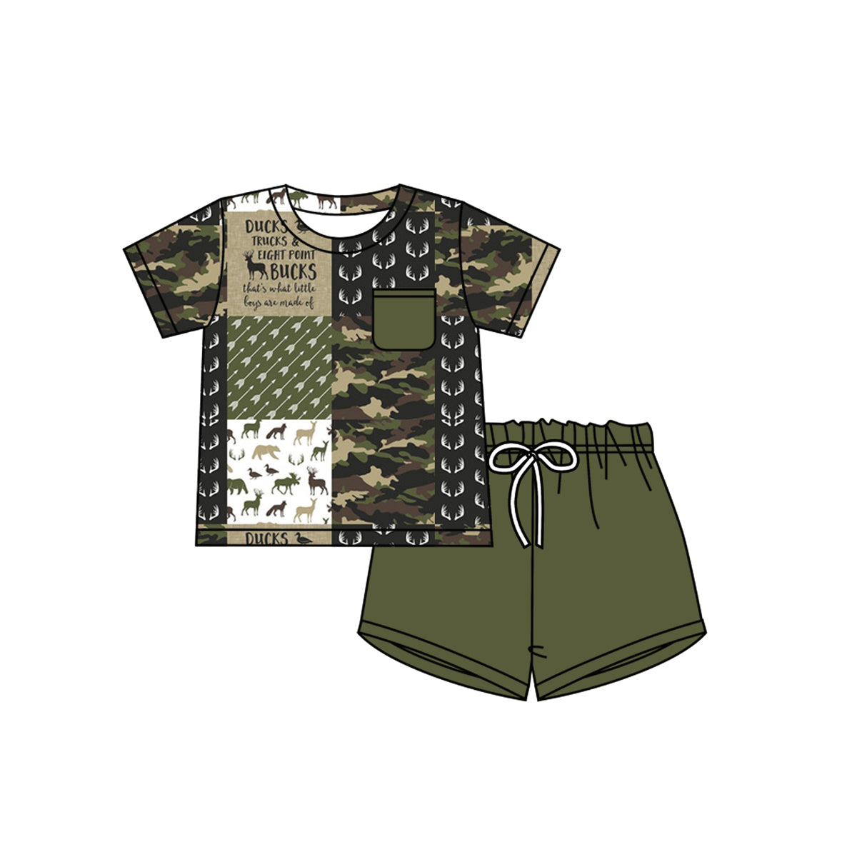 infant baby boy camo outfit